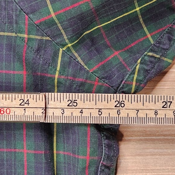 Ralph Lauren Men's Green Plaid Button Down Shirt Long Sleeve Cotton Size L - Picture 5 of 8